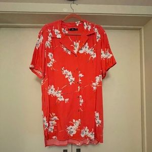 Coral Floral Coverup